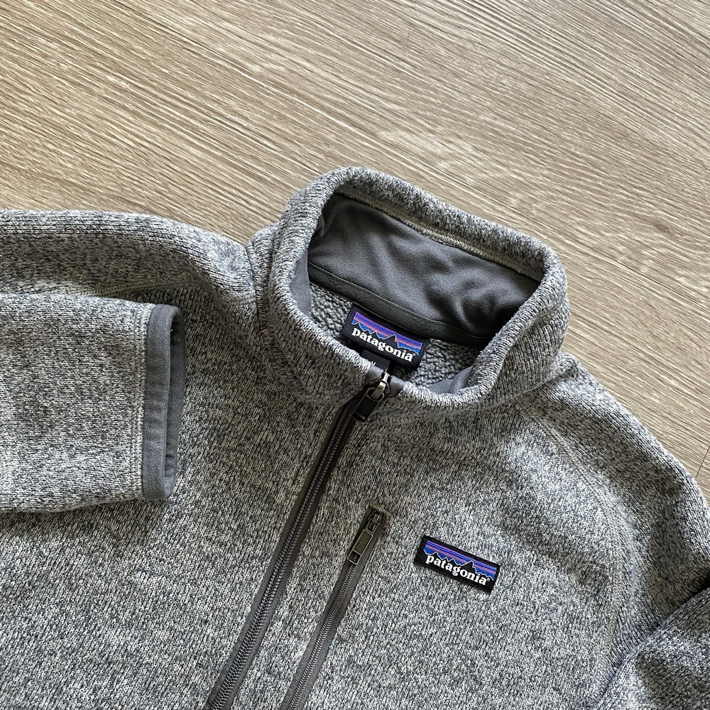 Patagonia Better Sweater 1/4 Zip Pullover Men's M Heather Gray Fleece Jacket